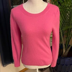 J. Crew Bold Pink Crew Neck Sweater